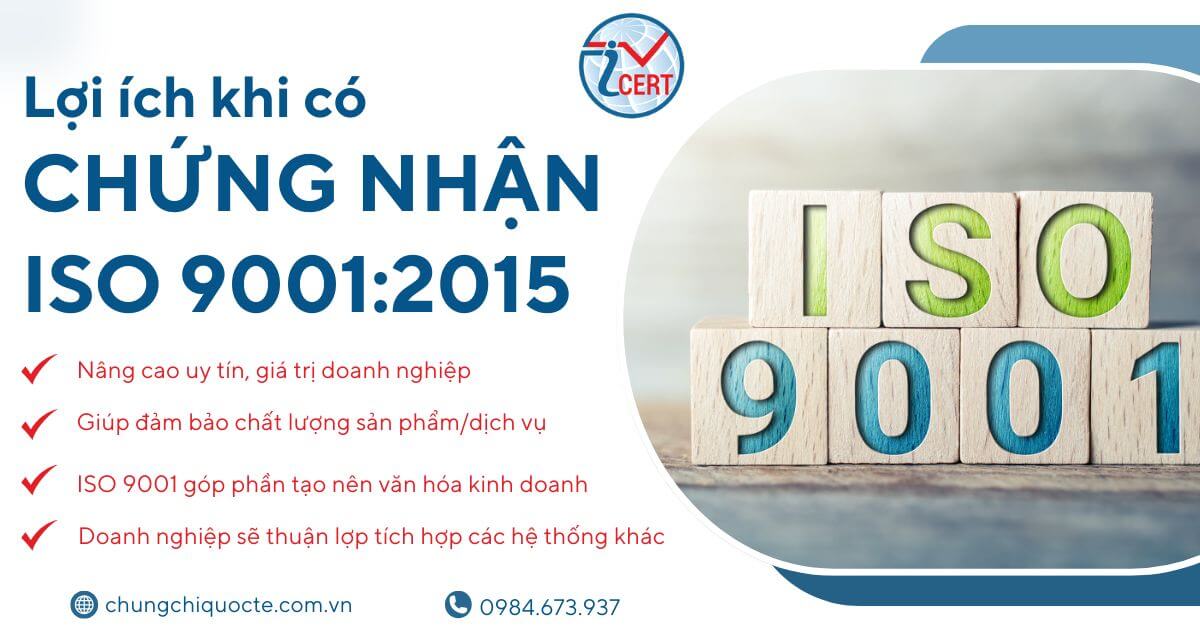 Lợi ích khi có chứng nhận ISO 9001:2015