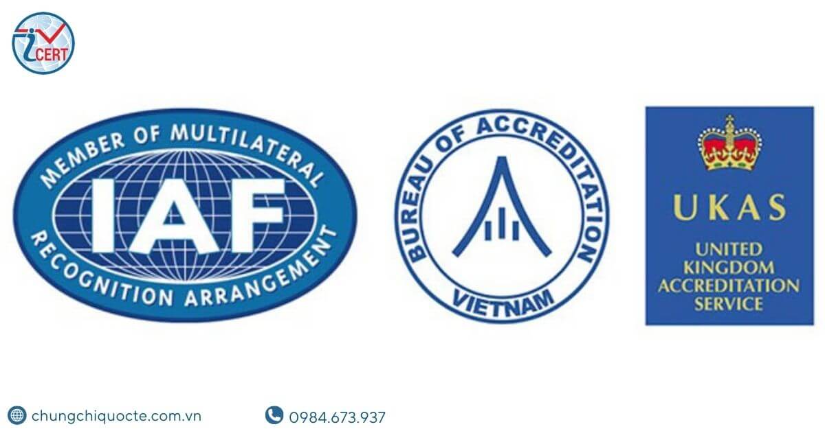 Diễn đàn Công nhận Quốc tế IAF; Dấu hiệu công nhận Quốc tế BoA, UKAS
