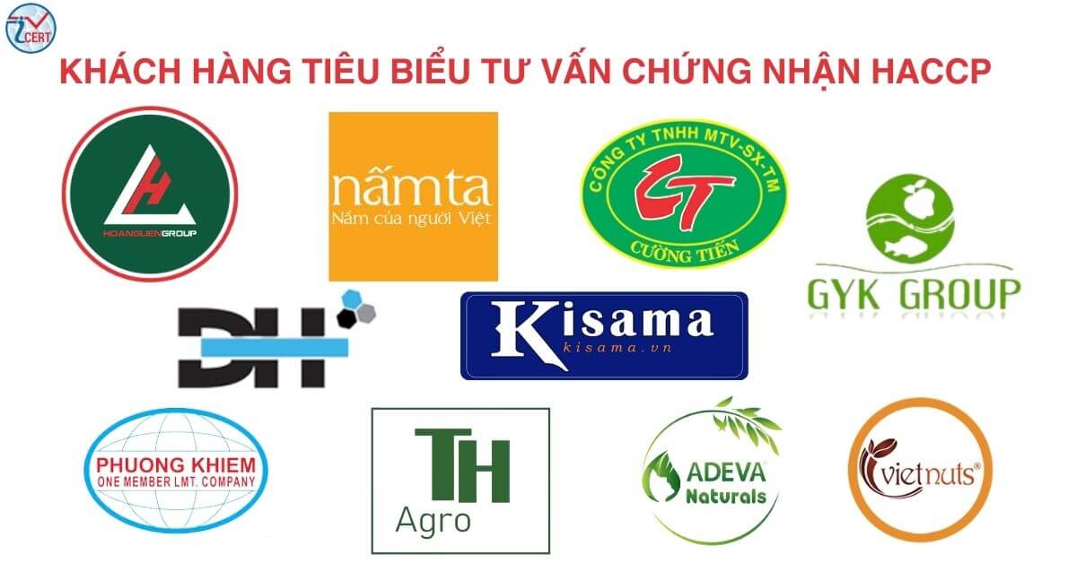 Khách hàng tiêu biểu tư vấn chứng nhận HACCP tại Icert Global
