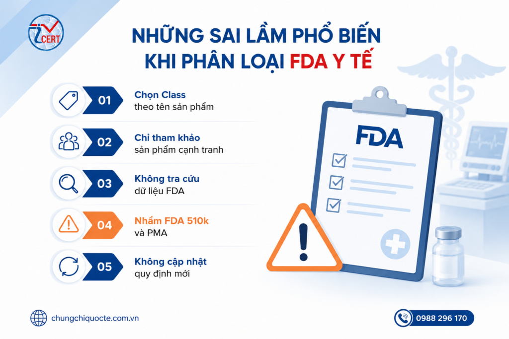Sai lầm khi phân loại FDA y tế