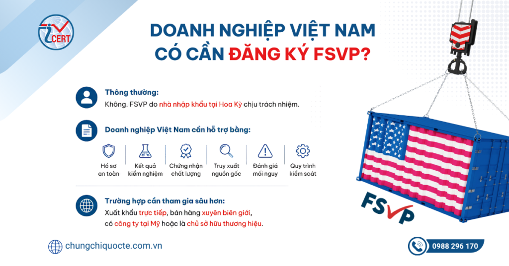 Doanh nghiệp Việt Nam có cần đăng ký FSVP?