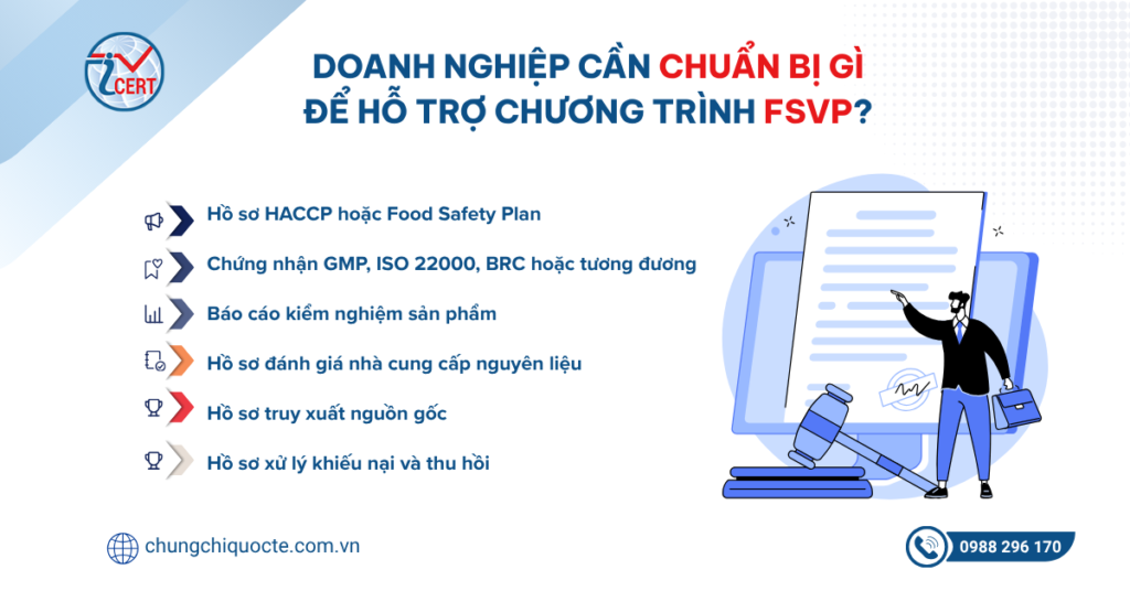 Doanh nghiệp cần chuẩn bị gì để hỗ trợ chương trình FSVP?